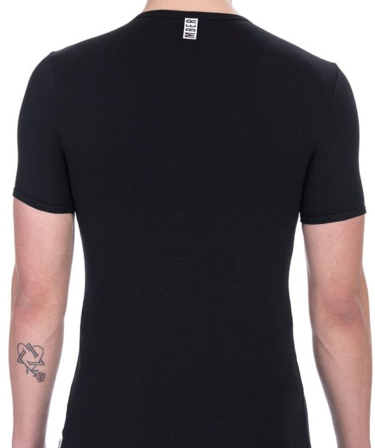 Bikkembergs Black Cotton Men T-Shirt
