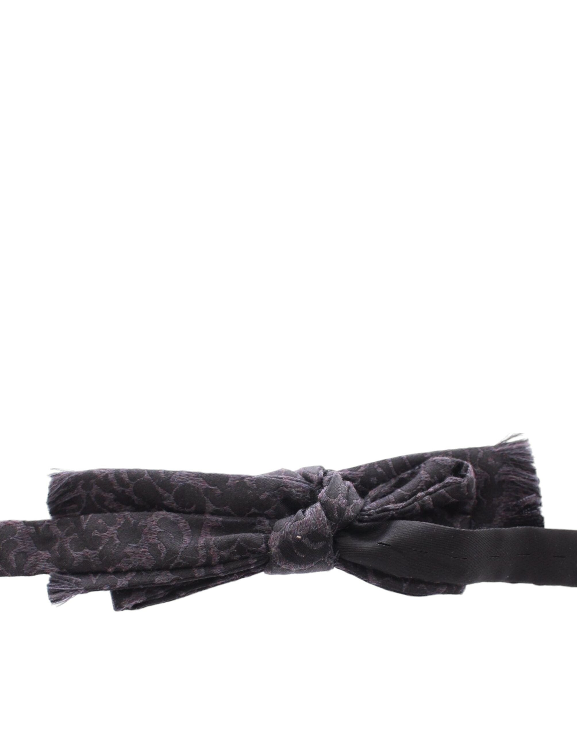 Nœud Papillon Dolce & Gabbana en Laine Grise et Noire