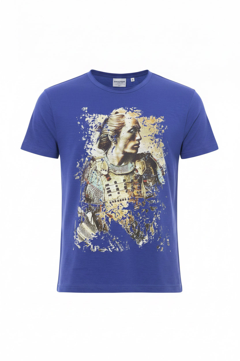 Trussardi Action Herren T-Shirt aus blauer Baumwolle
