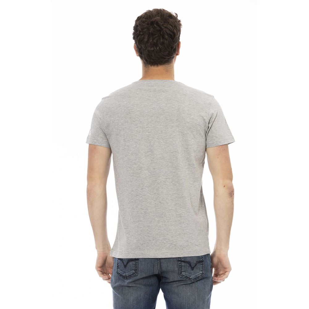 Trussardi Action Herren T-Shirt aus grauer Baumwolle