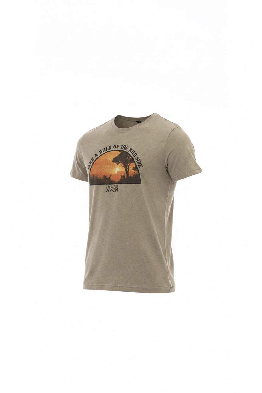 Trussardi Action Grünes Herren T-Shirt aus Baumwolle