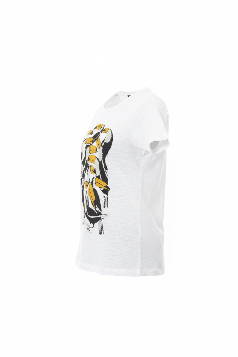 Trussardi Action Weißes Baumwoll-Damen-T-Shirt