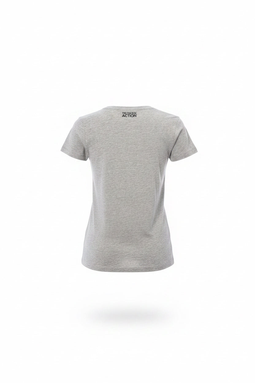 Trussardi Action Graues Baumwoll-Damen-T-Shirt