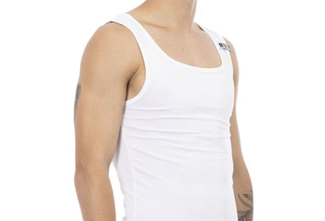 Bikkembergs White Cotton Men's Tank Top