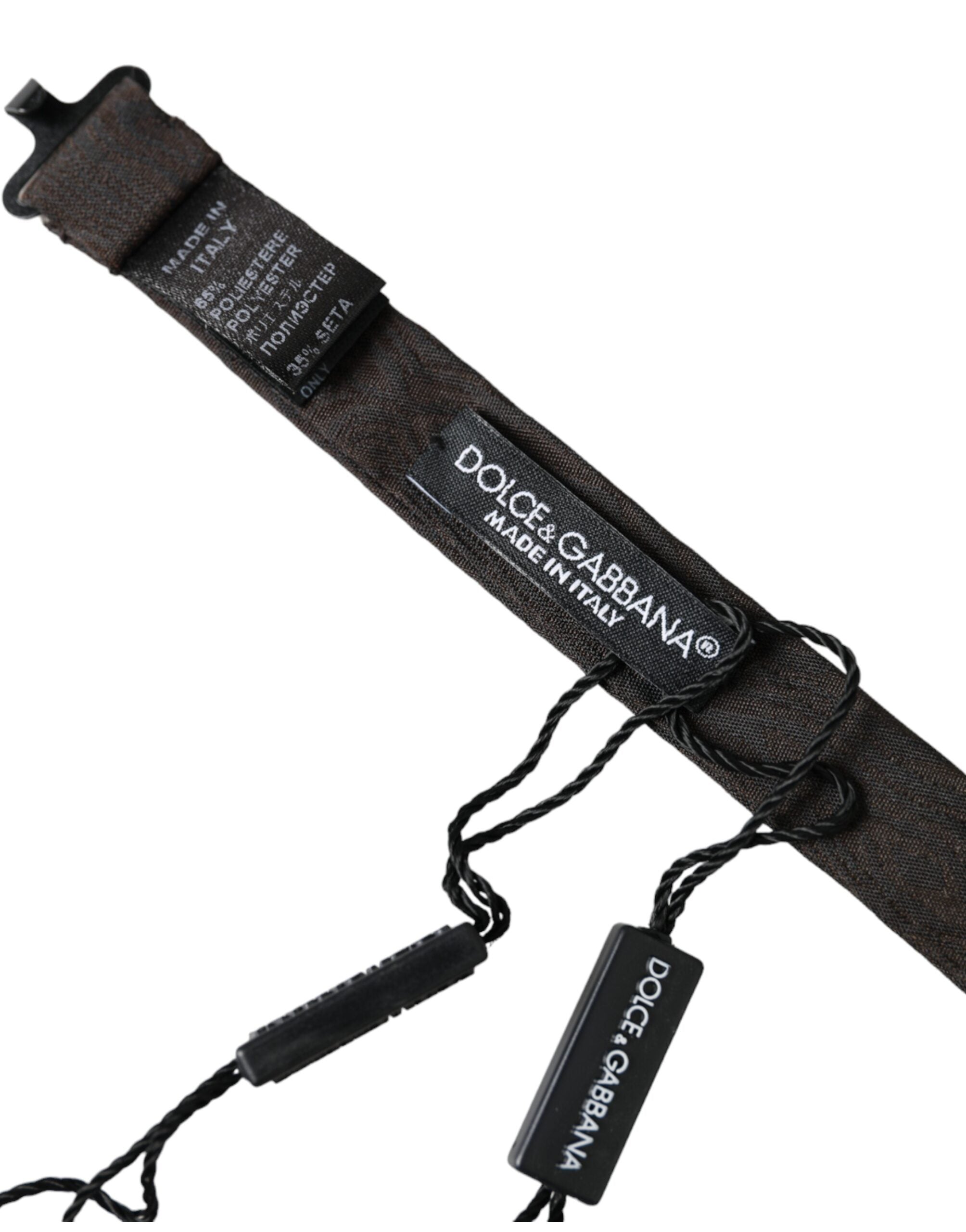 Nœud Papillon Réglable en Soie Noire Homme Dolce & Gabbana