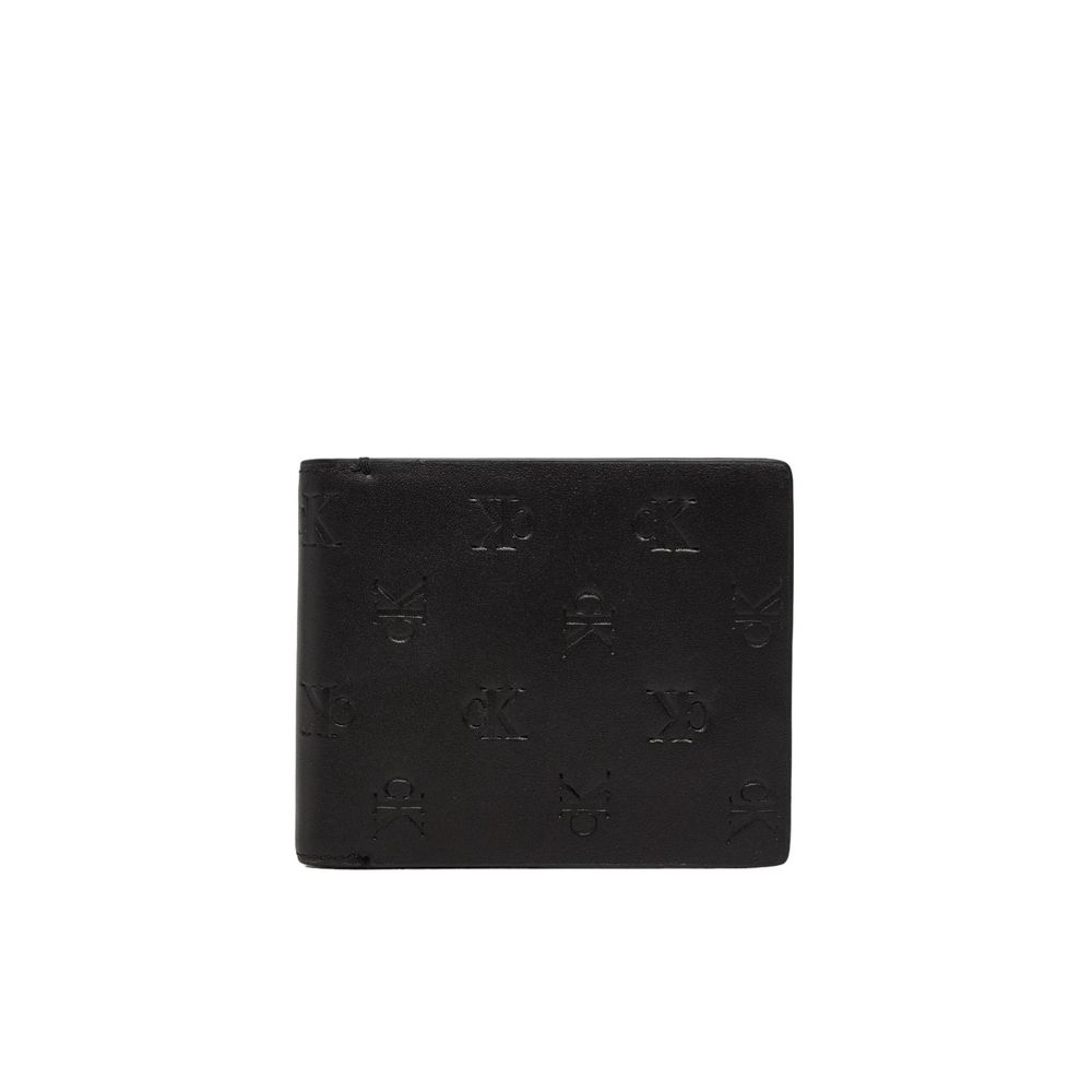 Portefeuille Calvin Klein Jeans en cuir noir