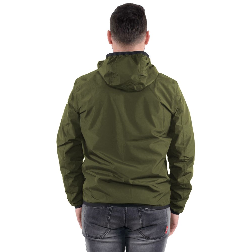 Refrigiwear Green Nylon Men's Reversible Jacket