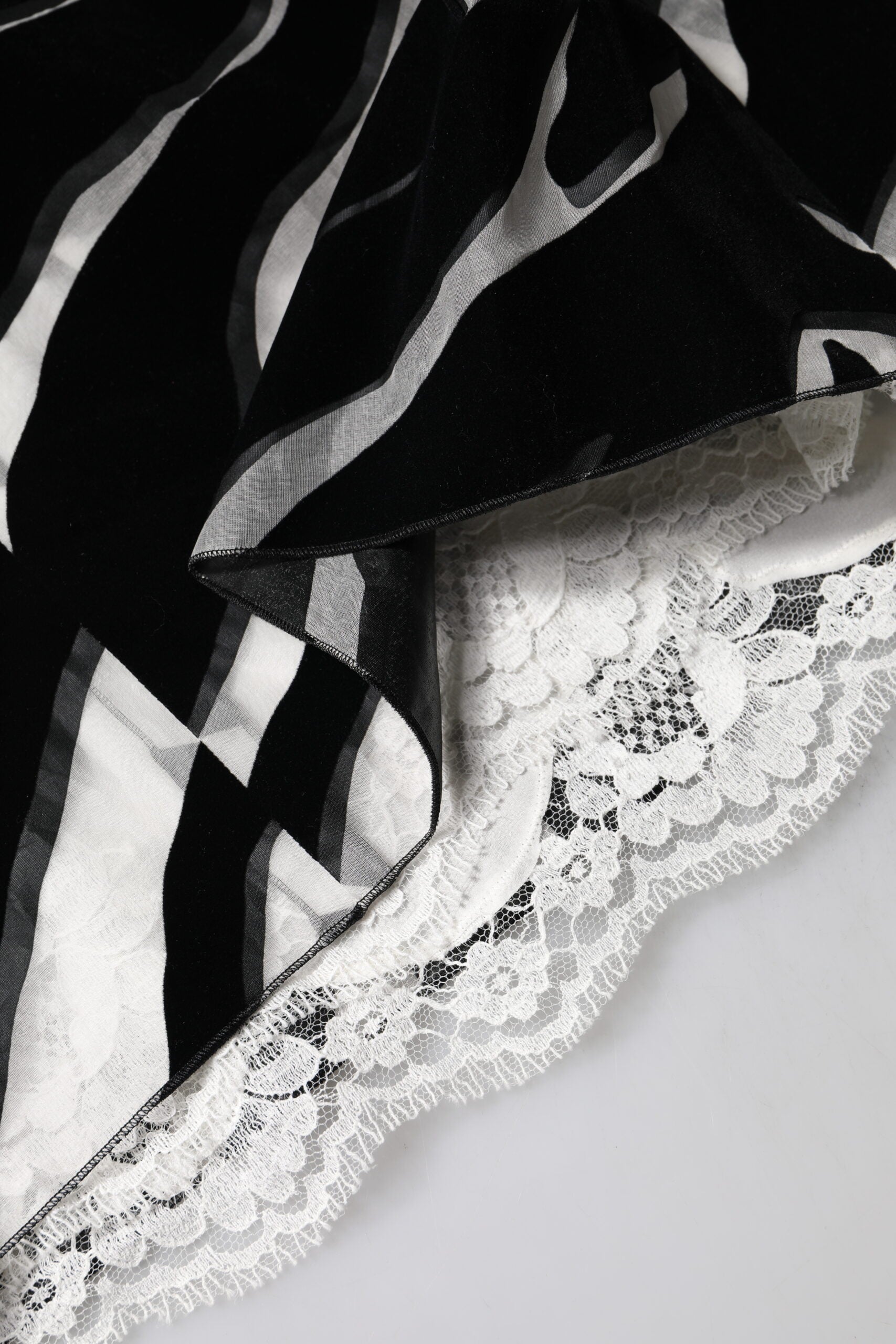 Dolce & Gabbana Schwarz-weißes Zebra-Etuikleid in A-Linie, Mini