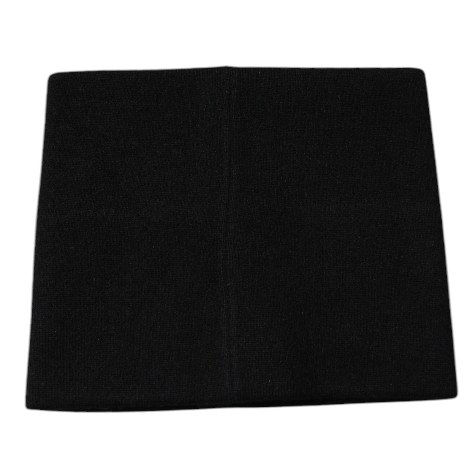 Dolce & Gabbana Black Cashmere DG Logo Square Handkerchief Scarf