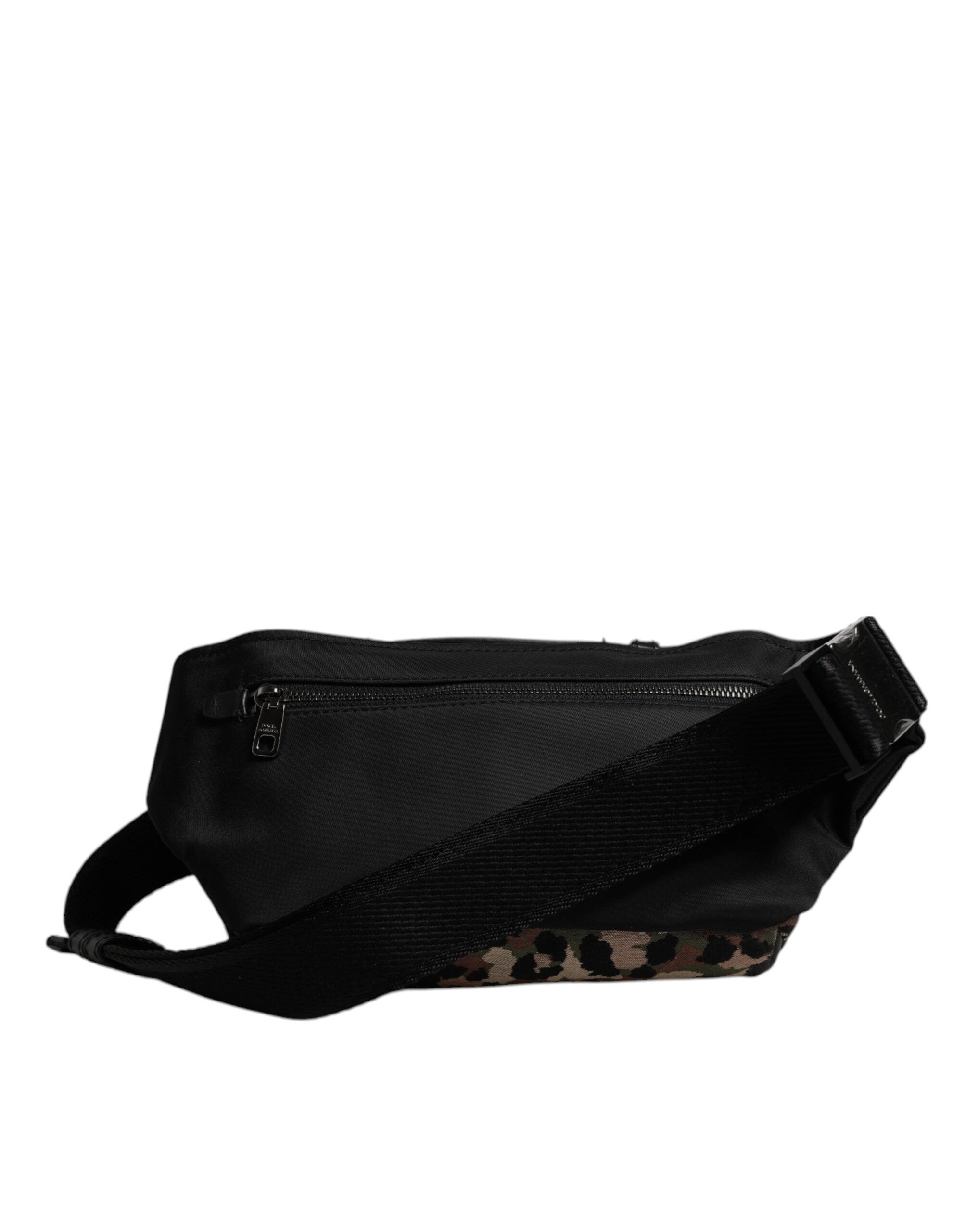 Dolce & Gabbana Mehrfarbiger Leopard DG Logo Gürtel Bauchtasche