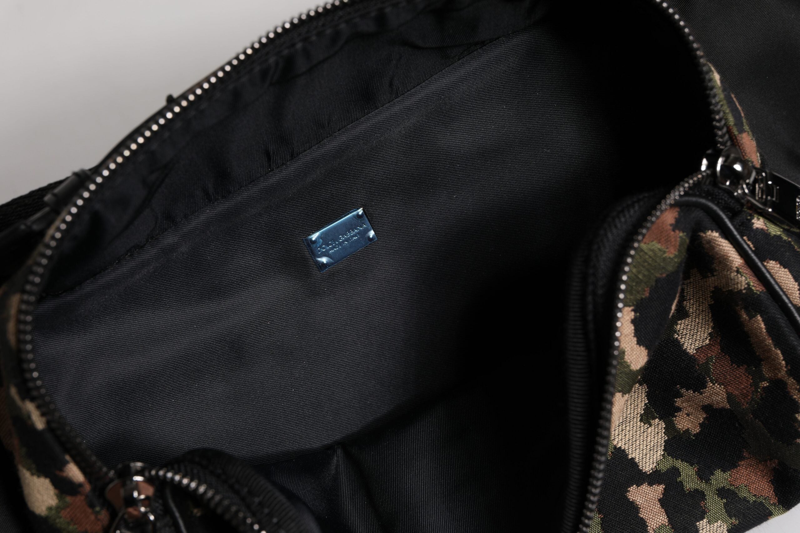 Dolce & Gabbana Mehrfarbiger Leopard DG Logo Gürtel Bauchtasche