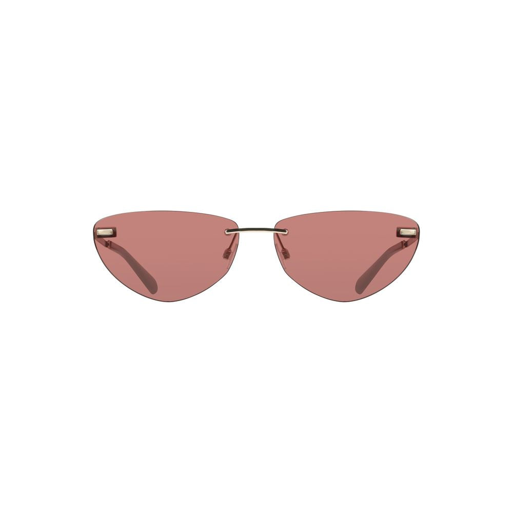 Calvin Klein Rosa Metallo Damen-Sonnenbrille