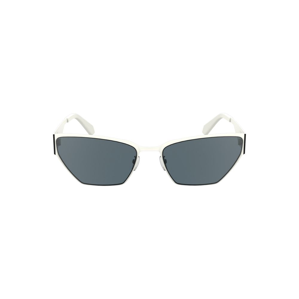 Lunettes de soleil Calvin Klein en métal blanc pour femme