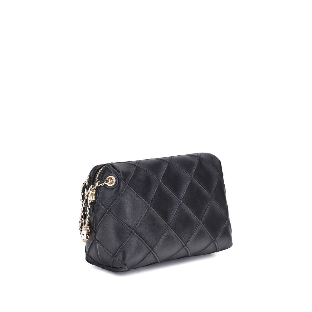 Sac à bandoulière en cuir de veau noir Bos Taurus Tory Burch