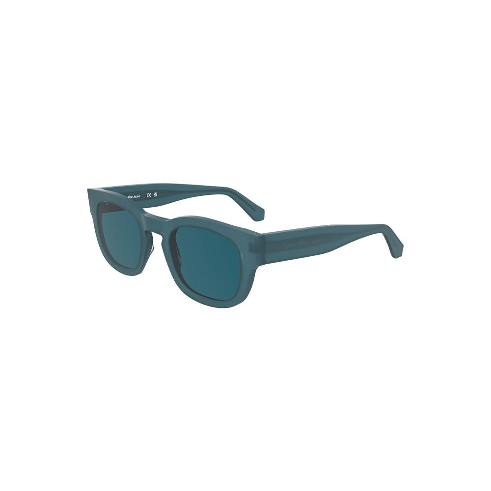 Calvin Klein Blaue Acetat Damen-Sonnenbrille