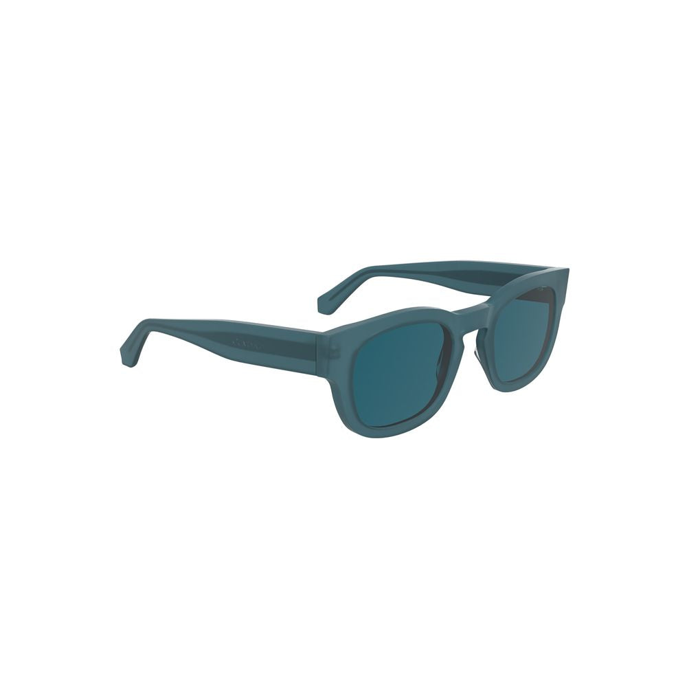 Calvin Klein Blaue Acetat Damen-Sonnenbrille