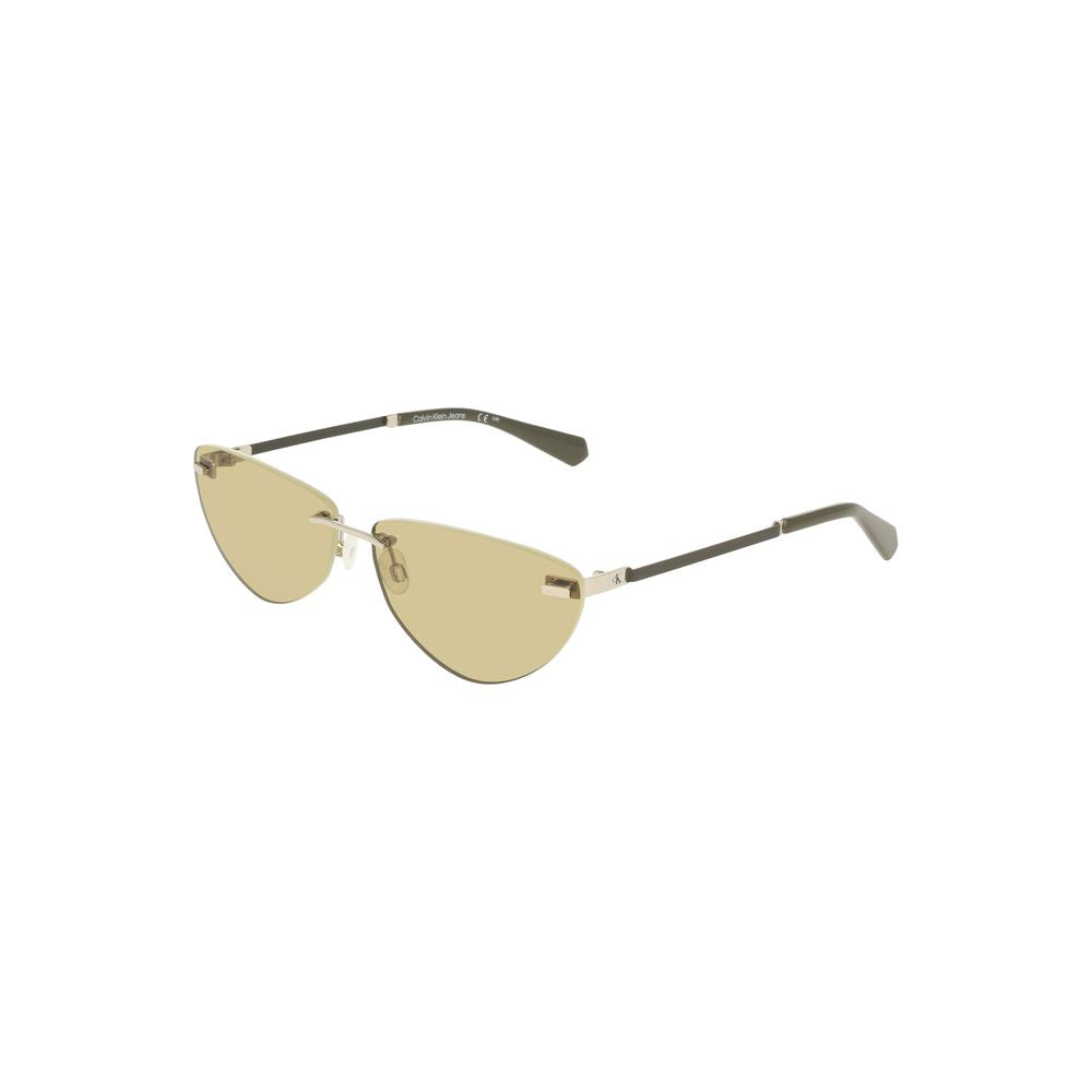 Lunettes de soleil Calvin Klein Verde Metallo pour femme
