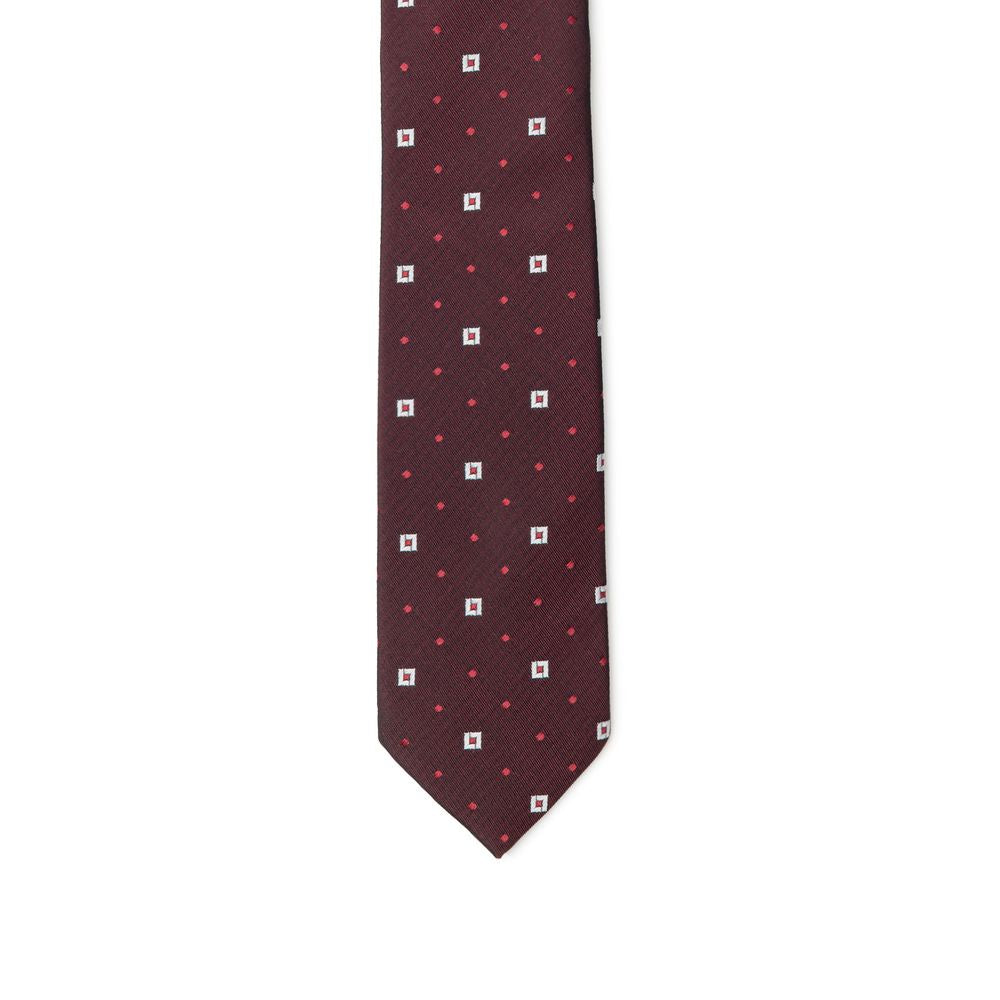 Dolce & Gabbana Bordeaux Silk Tie