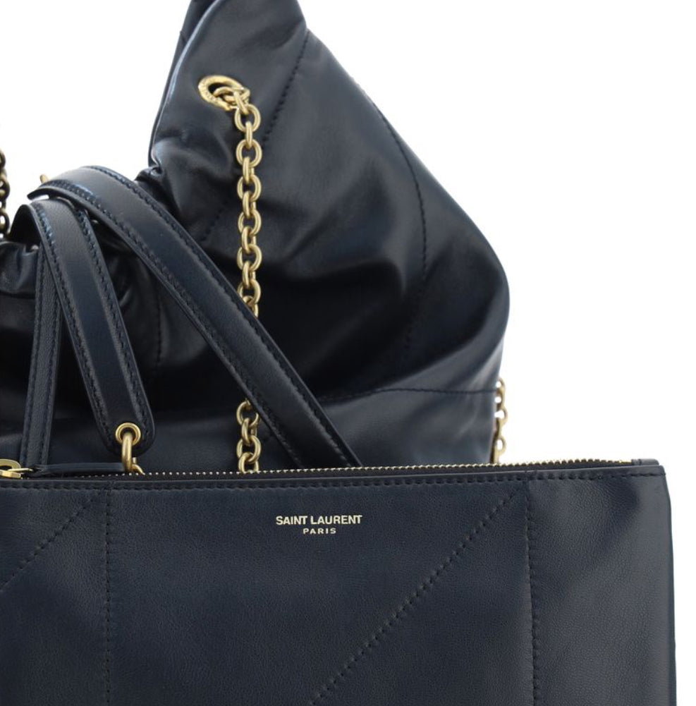 Sac à bandoulière Saint Laurent en agneau noir Ovis Aries Aries