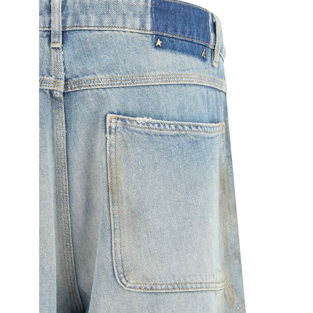 Golden Goose Light Blue Cotton Jeans Denim