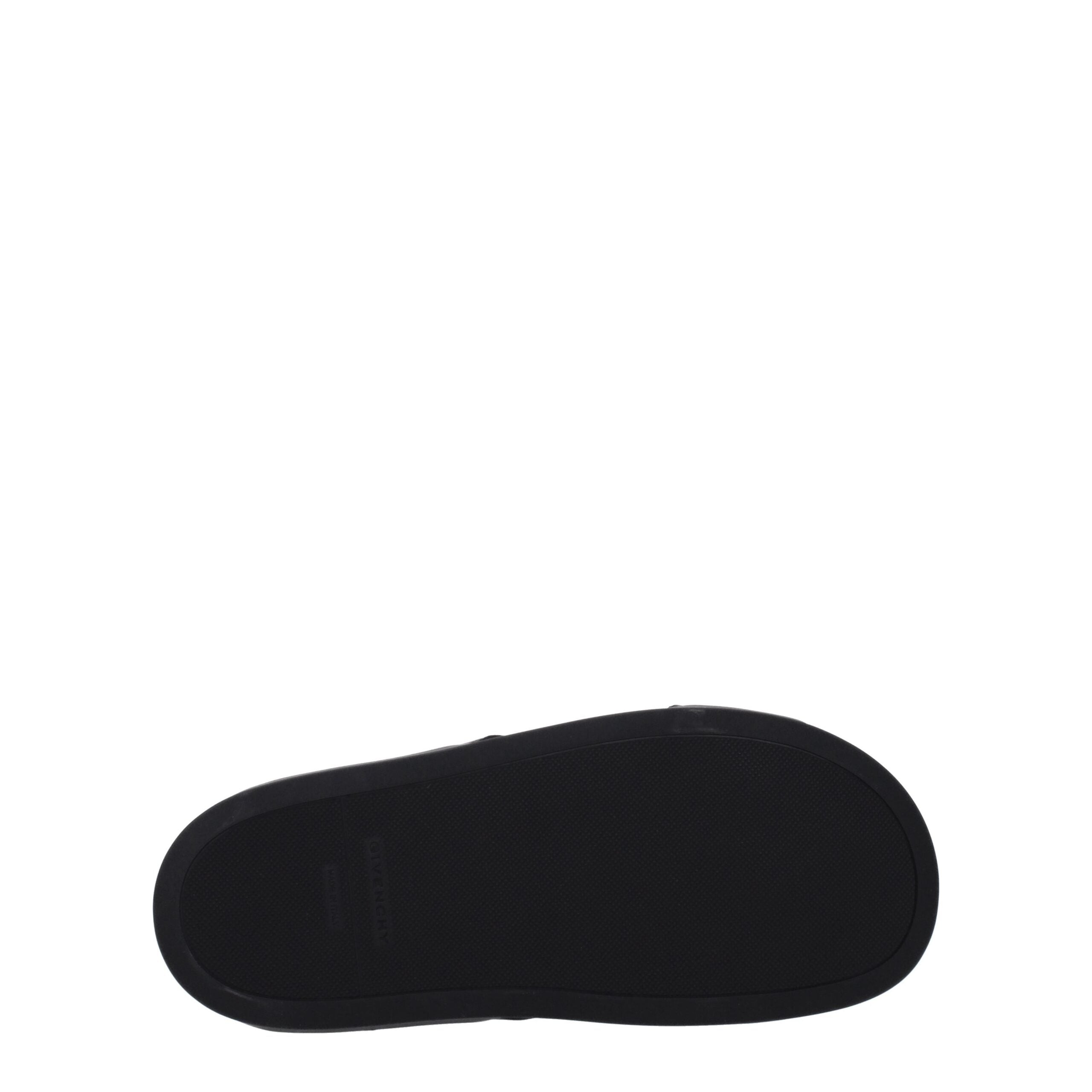 Givenchy Black Fabric Slippers Sandals