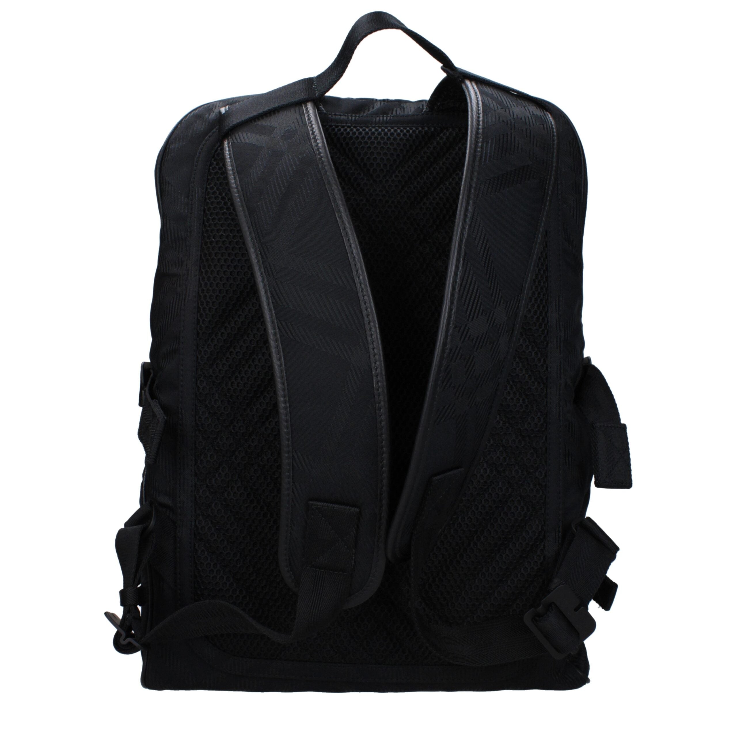 Burberry Rucksack aus schwarzem Stoff