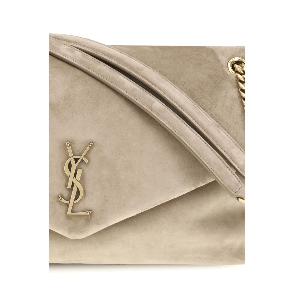 Saint Laurent Beige Calf Leather Bos Taurus Shoulder Bag