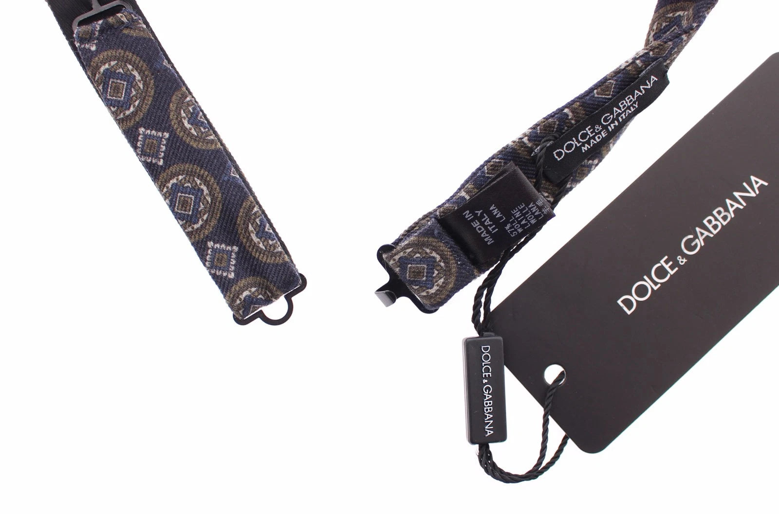 Dolce & Gabbana Blaue Seiden-Barock-Fantasi-Schleife Papillon