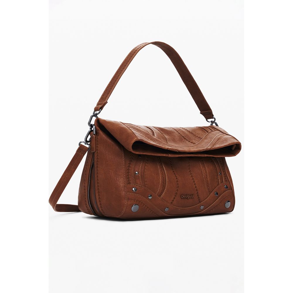 Desigual Brown Polyethylene Women Handbag