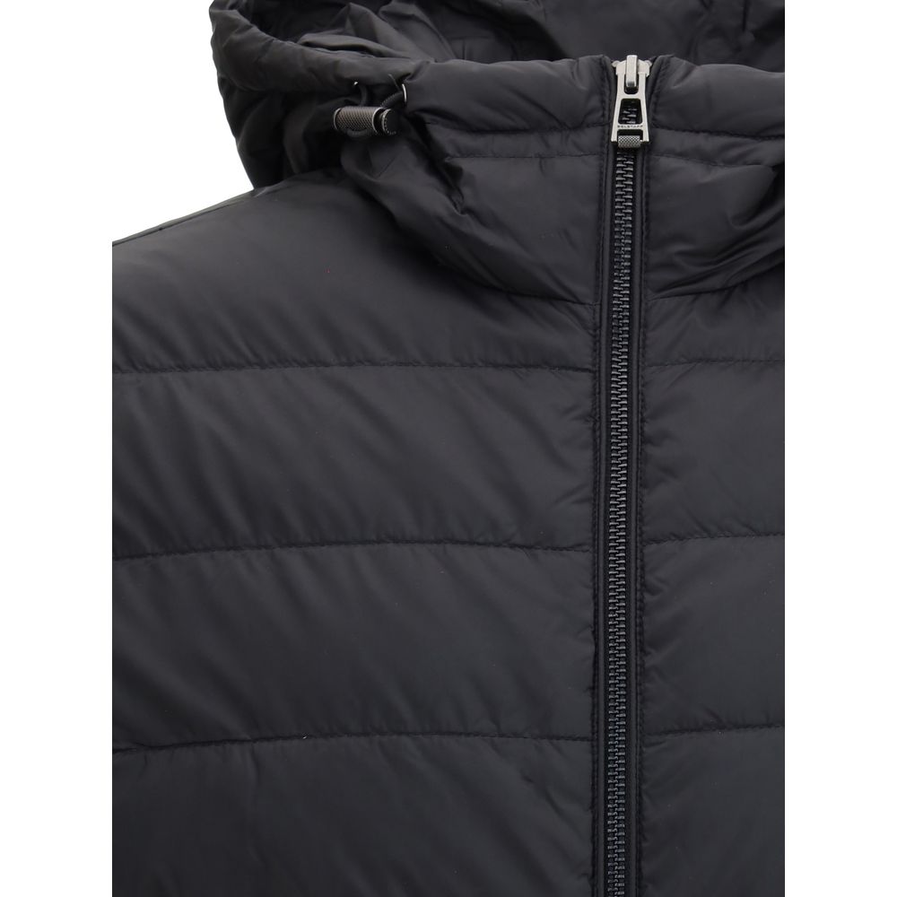 Belstaff Black Nylon Full-Length Jacket