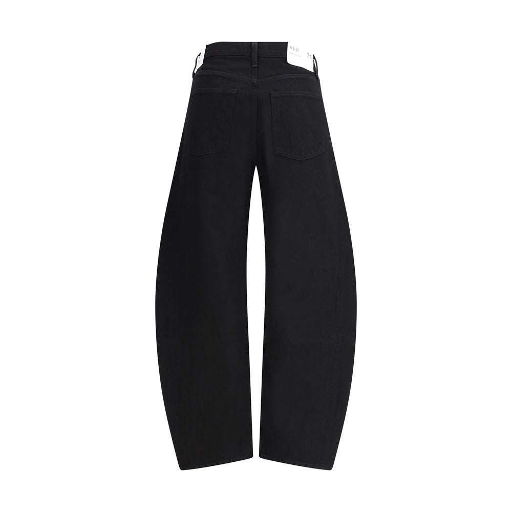 Agolde Black Recycled Cotton High-Waisted Jean