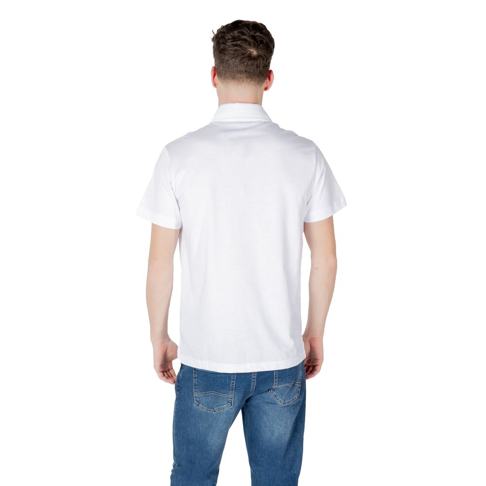 Emporio Armani Underwear White Cotton Polo Shirt