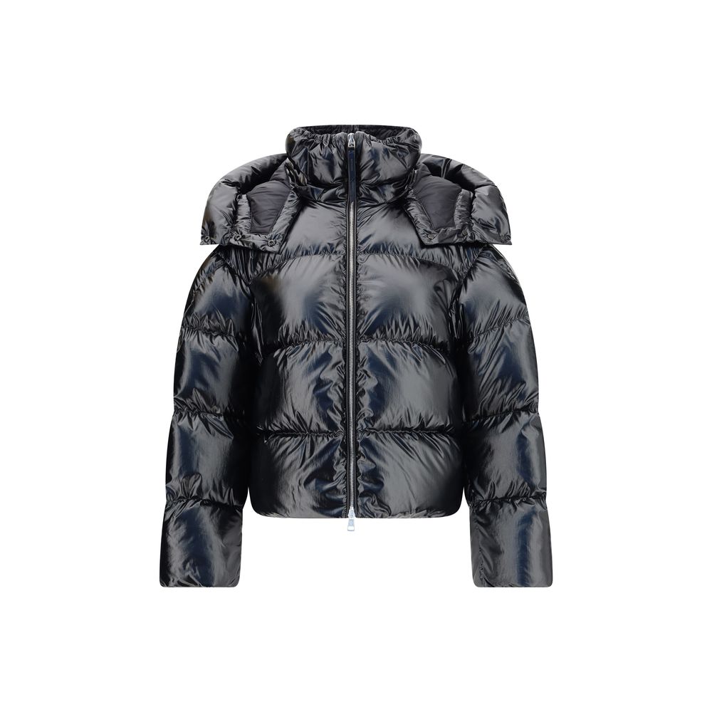 MONCLER x EDWARD ENNINFUL Black Polyamide Full-Length Jacket