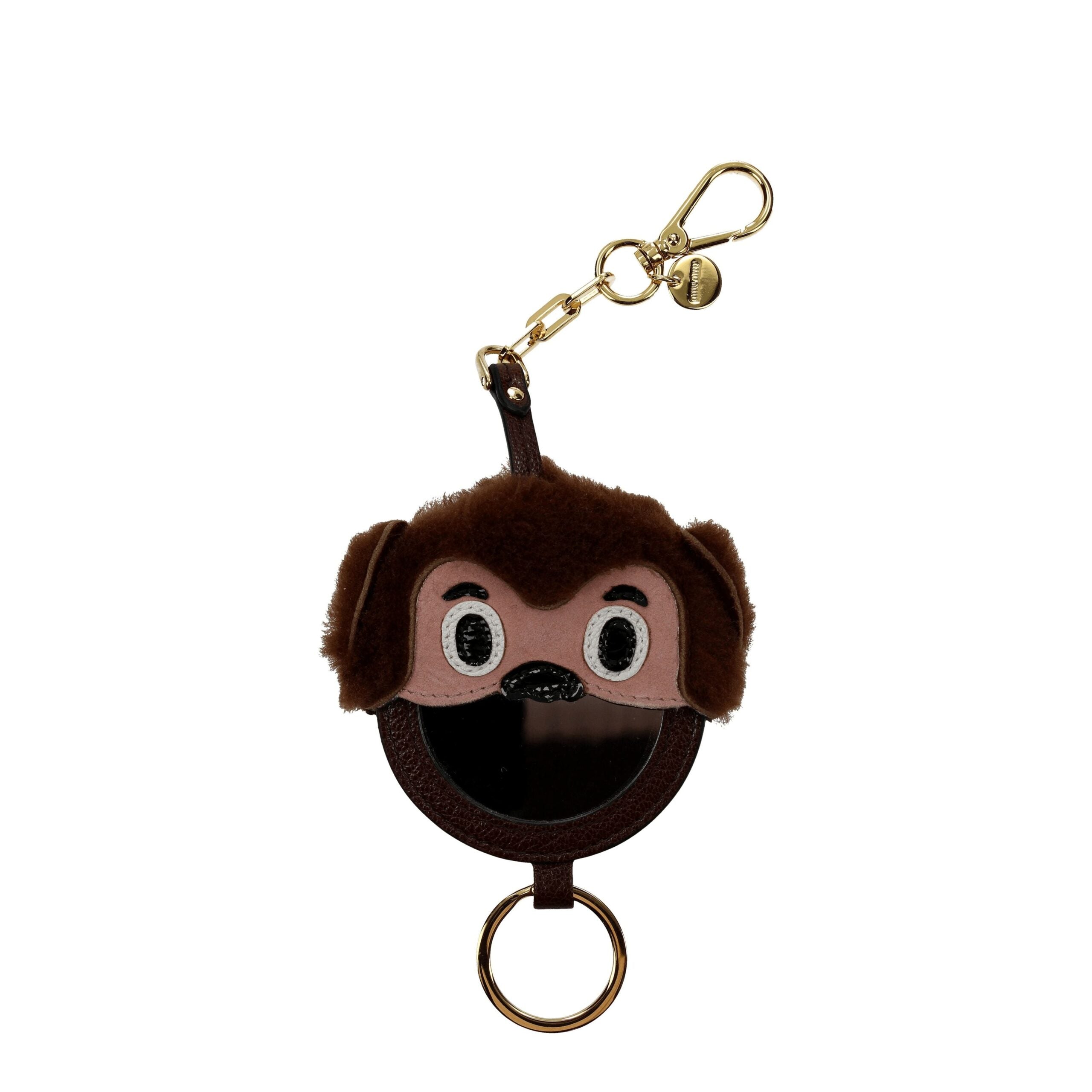 Miu Miu Brown Fur Keychain