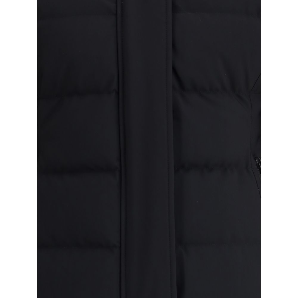 Moose Knuckles Black Nylon Parka