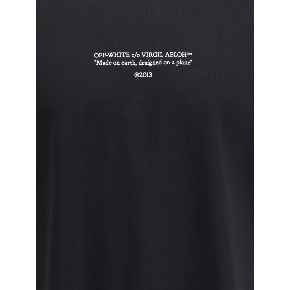 Off-White Black Cotton T-Shirt