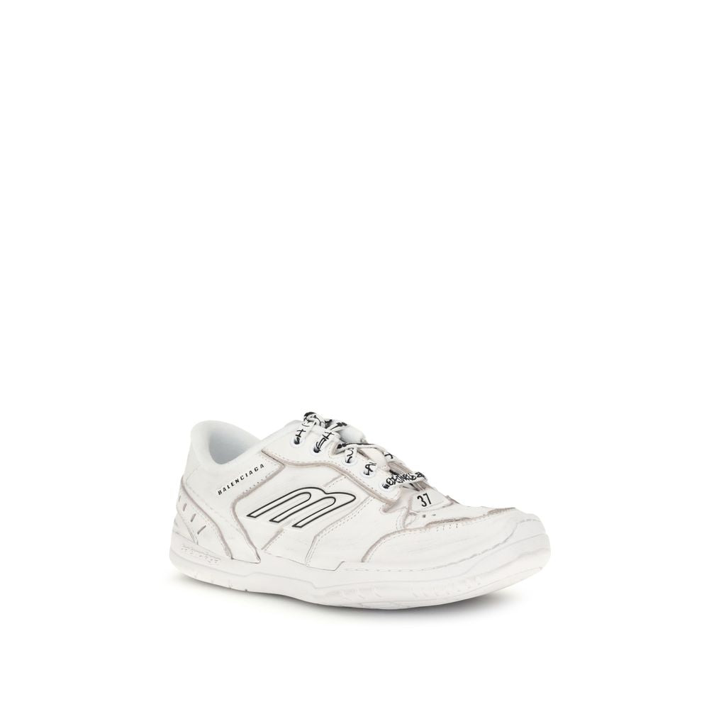 Balenciaga Weiße Kalbsleder Bos Taurus Athletics-Sneaker