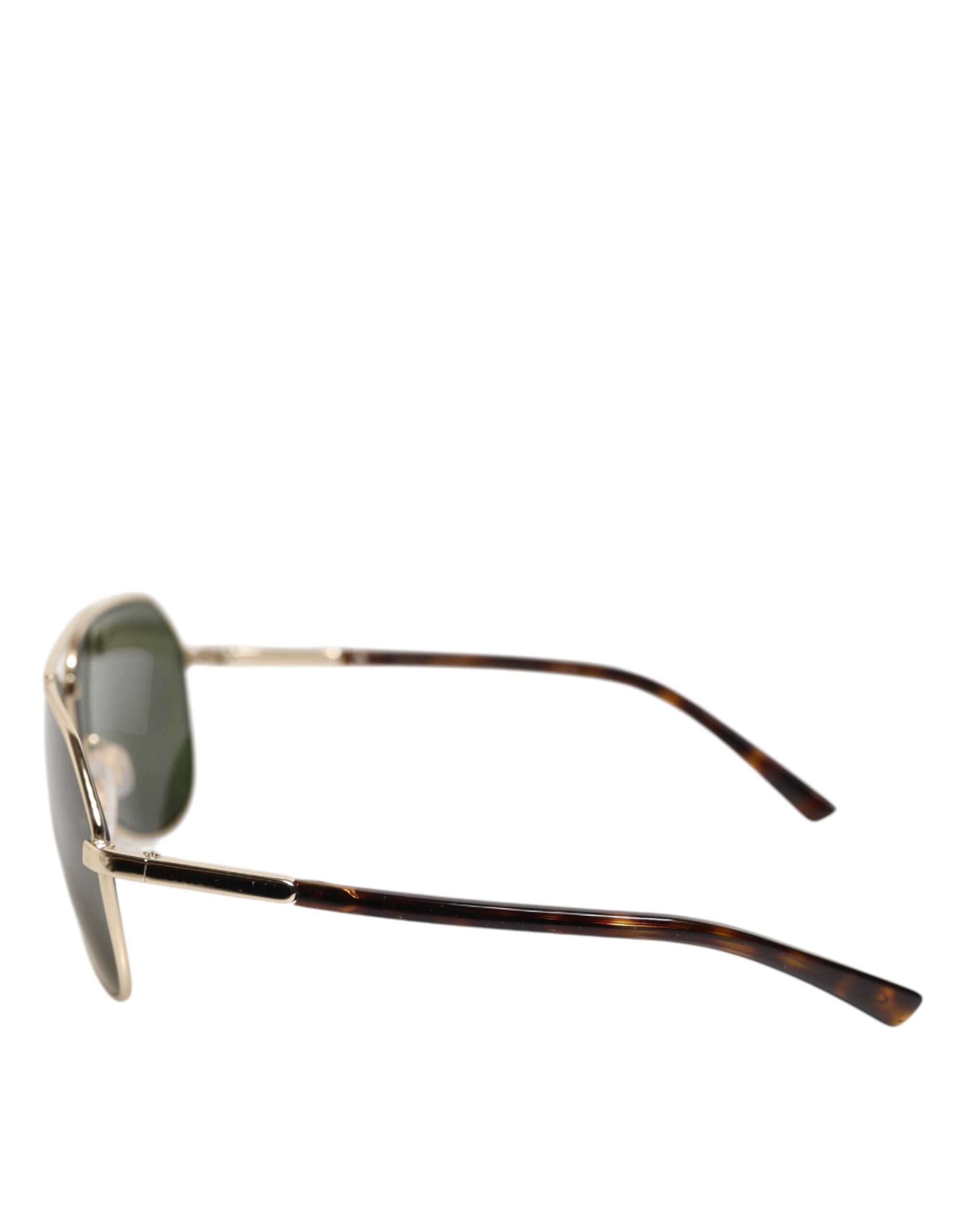 Dolce & Gabbana DG2125 Silver Frame Aviator Shades Eyewear Sunglasses