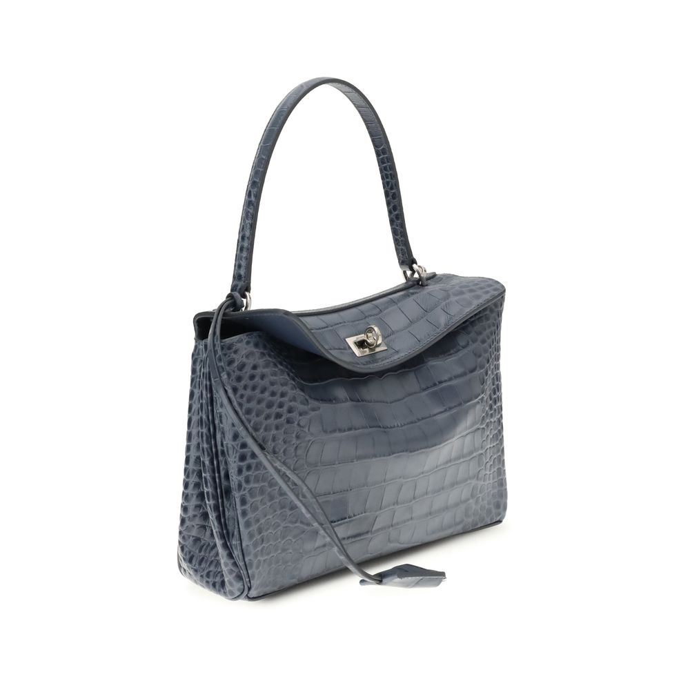 Balenciaga Light Blue Calf Leather Bos Taurus Handbag