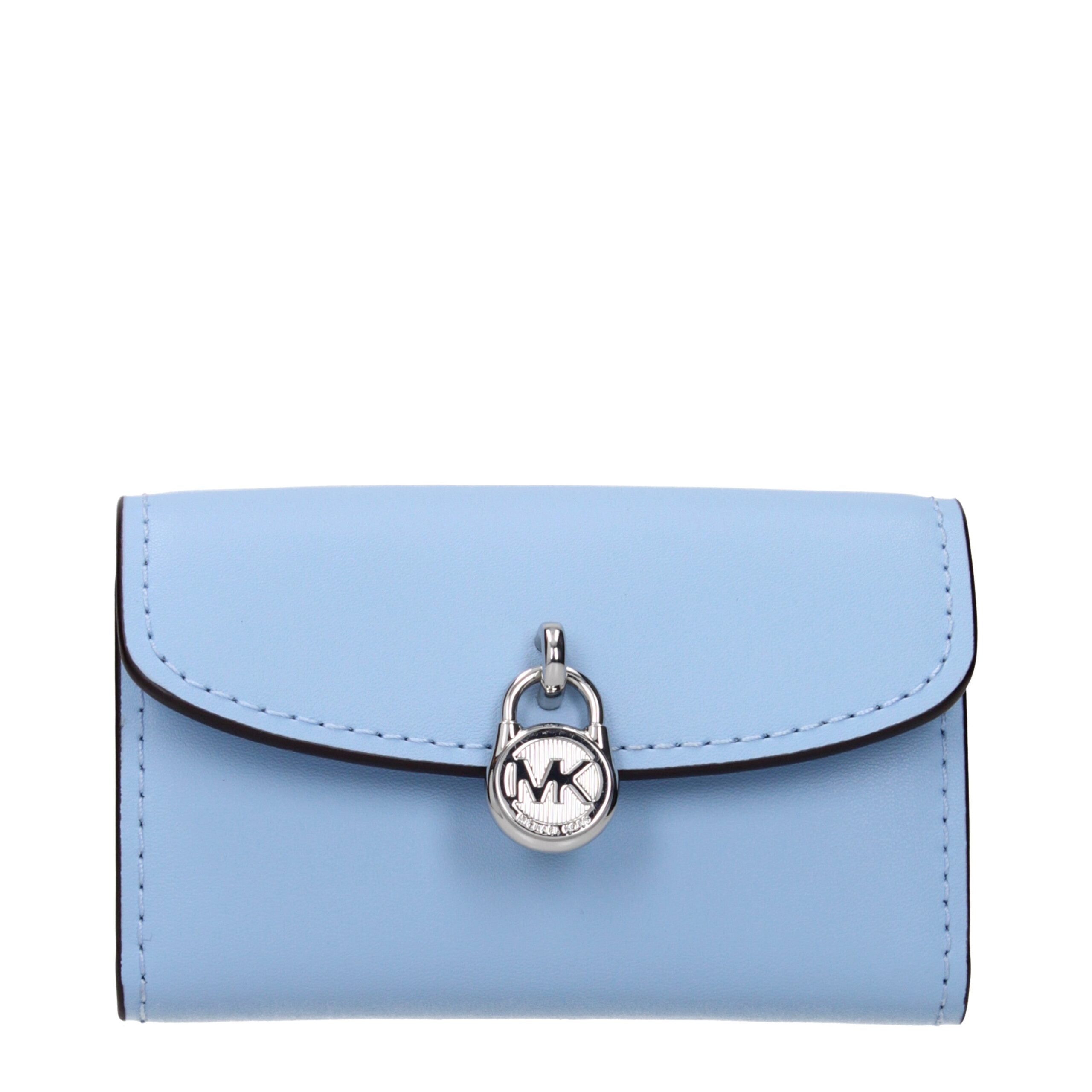 Michael Kors Light Blue Leather Wallet