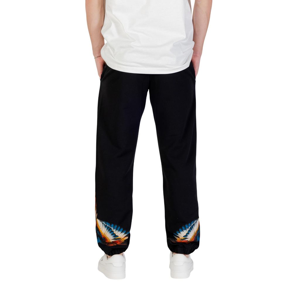 County of Milan Black Cotton Joggers Workout Pant