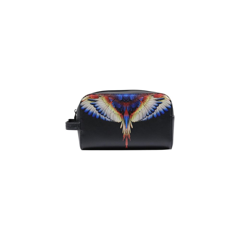 County of Milan Black Polyethylene Clutch Bag