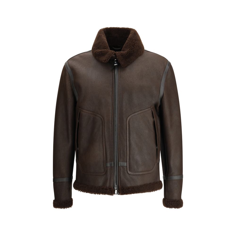 Valstar Brown Leather Biker Jacket