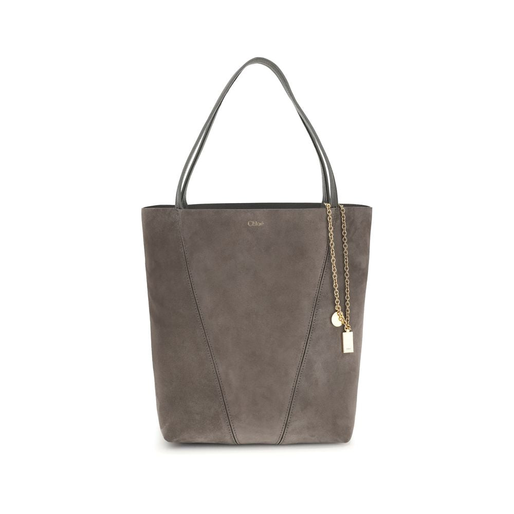 Chloé Gray Calf Leather Bos Taurus Shoulder Bag