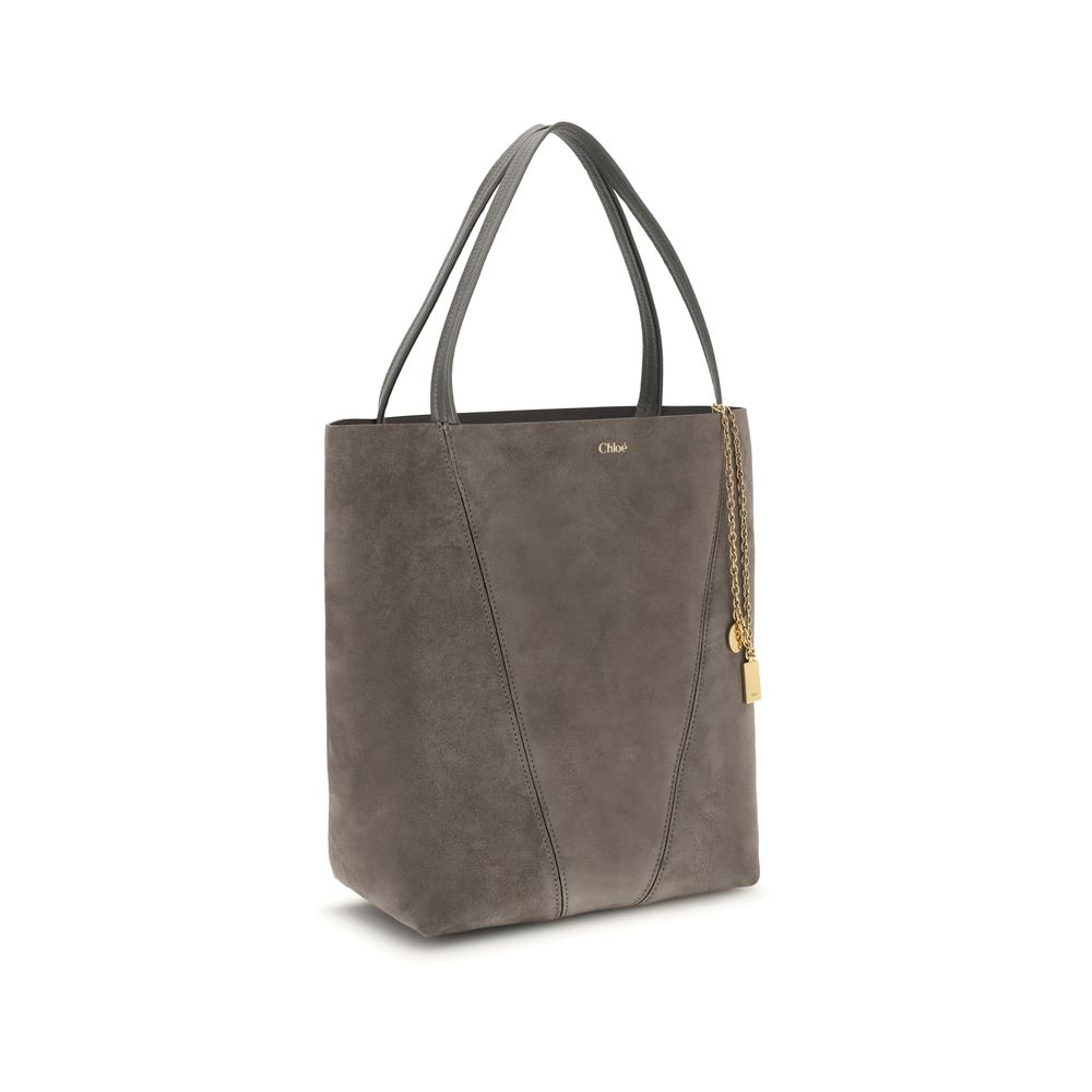Chloé Gray Calf Leather Bos Taurus Shoulder Bag