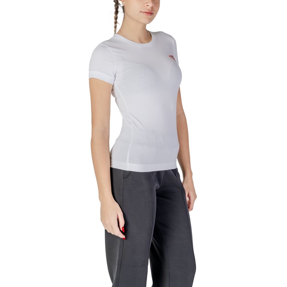 Guess White Cotton T-Shirt