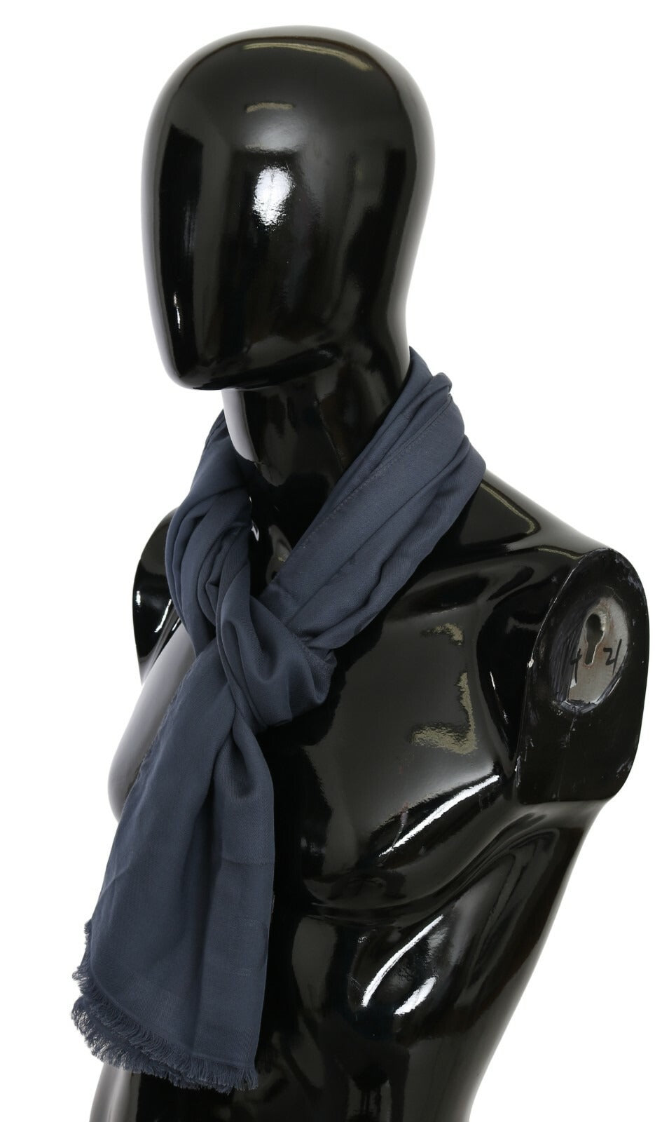 Dolce & Gabbana Modal Navy Blue Neck Wrap Men Shawl Scarf