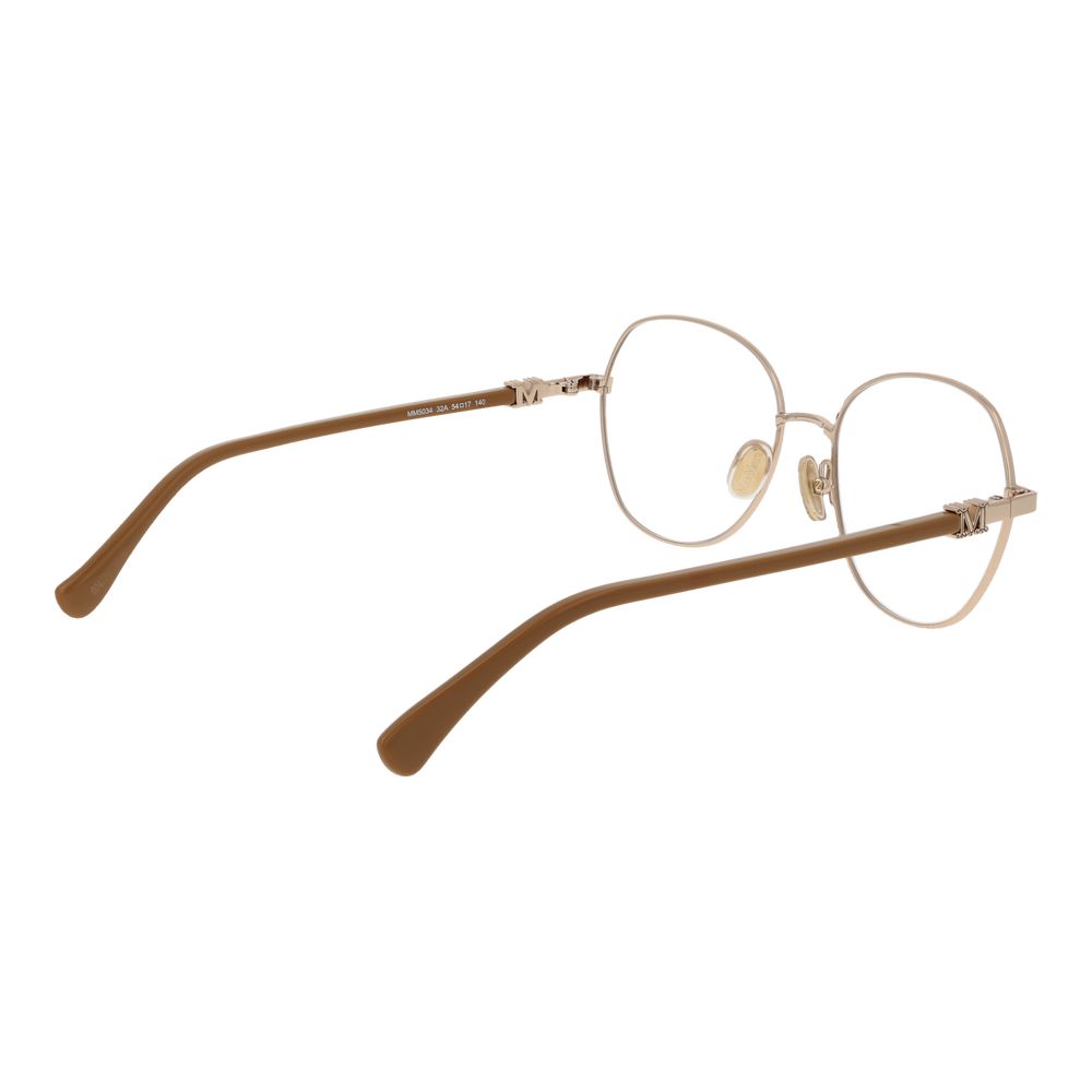 Lunettes (montures) Max Mara en métal doré