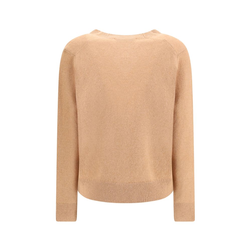 Maison Kitsuné Brown Wool Cardigan