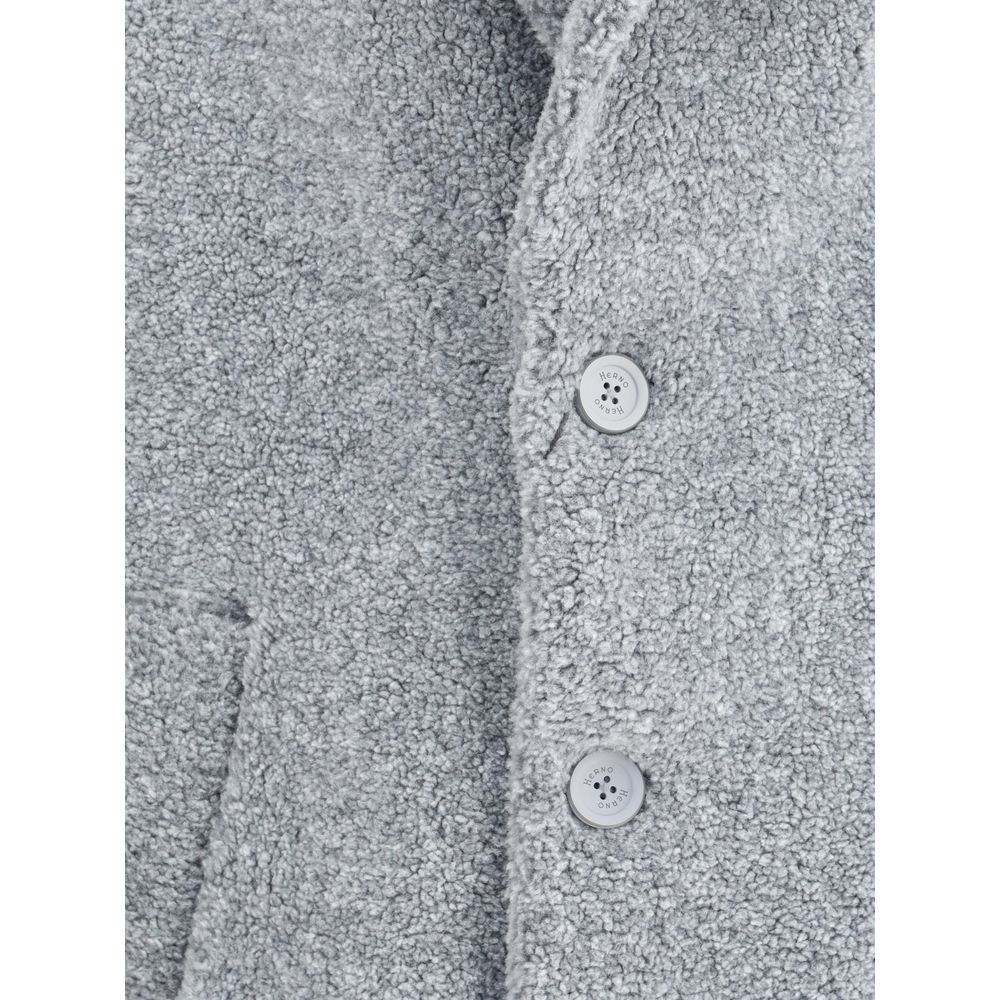 Herno Gray Polyester Coat